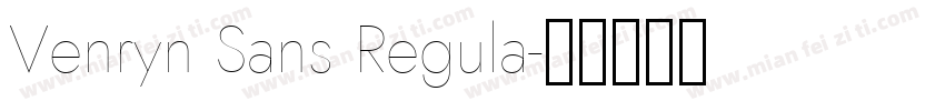 Venryn Sans Regula字体转换